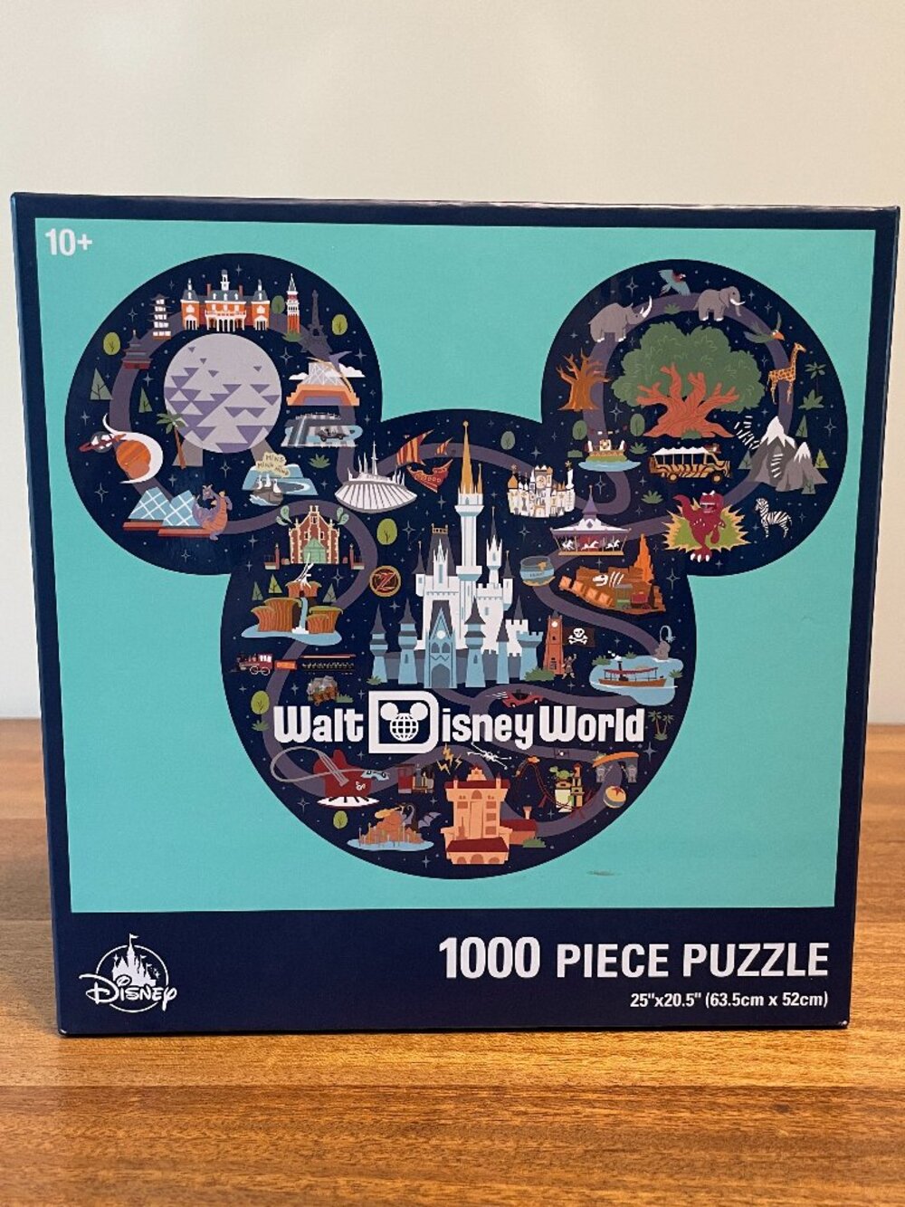 Walt Disney World Theme Park Mickey Mouse Ears 25" x 20.5" 1,000 Piece Puzzle